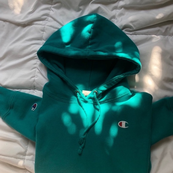 Greenish Teal Champion Sweatshirt - Picture 1 of 2